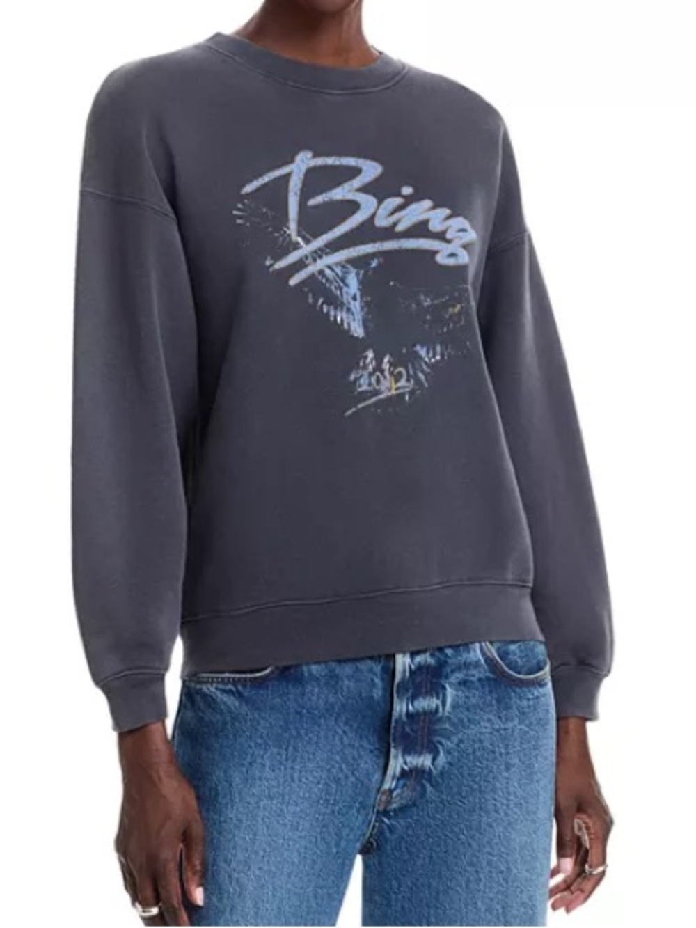 NWT ANINE BING Spencer Logo Sweatshirt Size XL